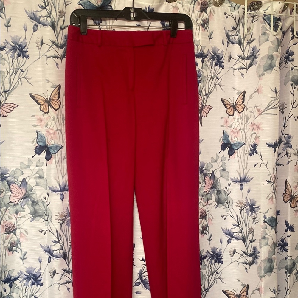 Moda International Red Trousers Casual Fit Size 6
